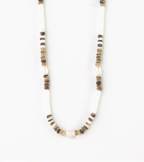 KAUAI PUKA SHELL & PEARL NECKLACE