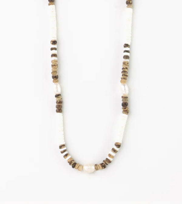 KAUAI PUKA SHELL & PEARL NECKLACE