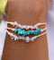 LOVE IS HERE NATURAL STONE BRACELET
