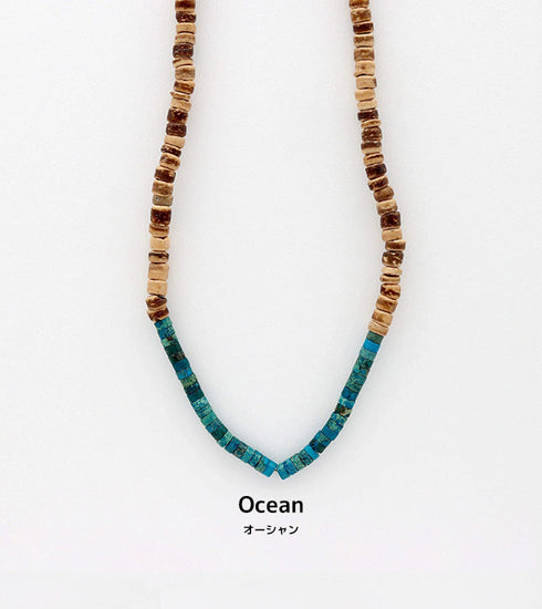 Wood and Shell Necklace