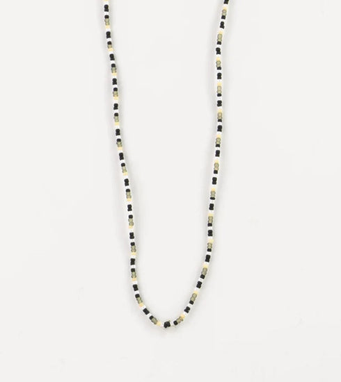 Monochrome Coloured Beads Necklace