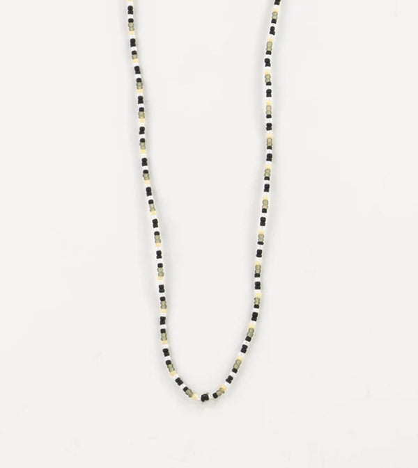 Monochrome Coloured Beads Necklace