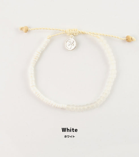 shell and glass beaded bracelet