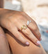 Bocca Feather Ring Gold