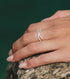 Layered Deep Wave Ring Silver