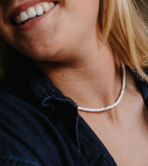 JUST LIKE US Beaded Necklace