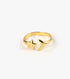 MOON AND STAR ADJUSTABLE RING GOLD