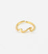 Surfer Girl Double Wave Ring GOLD