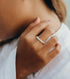 Flow With It Engraved Wave Ring Silver