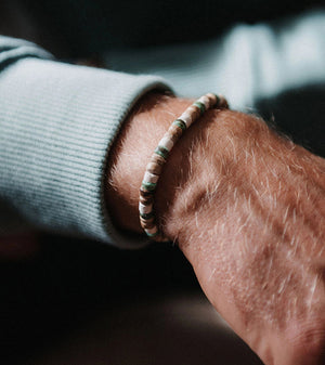 LAUT TURQUOISE & WOOD BEADED