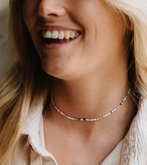 DAINTY BEADED CHOKER NECKLACE