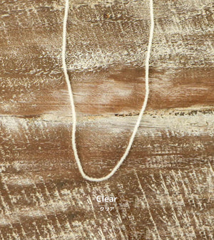 KA'ANAPALI FROSTED GLASS BEADED NECKLACE