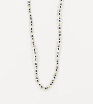Monochrome Coloured Beads Necklace