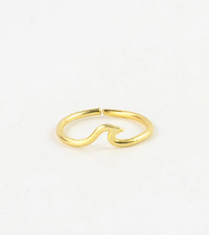 Surfer Girl Wave Ring Gold
