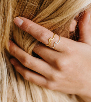 Surfer Girl Wave Ring